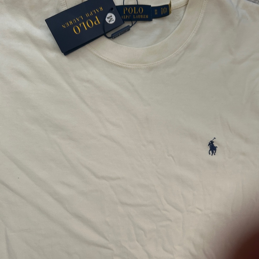 Polo by Ralph Lauren Cream Cotton Polo Shirt